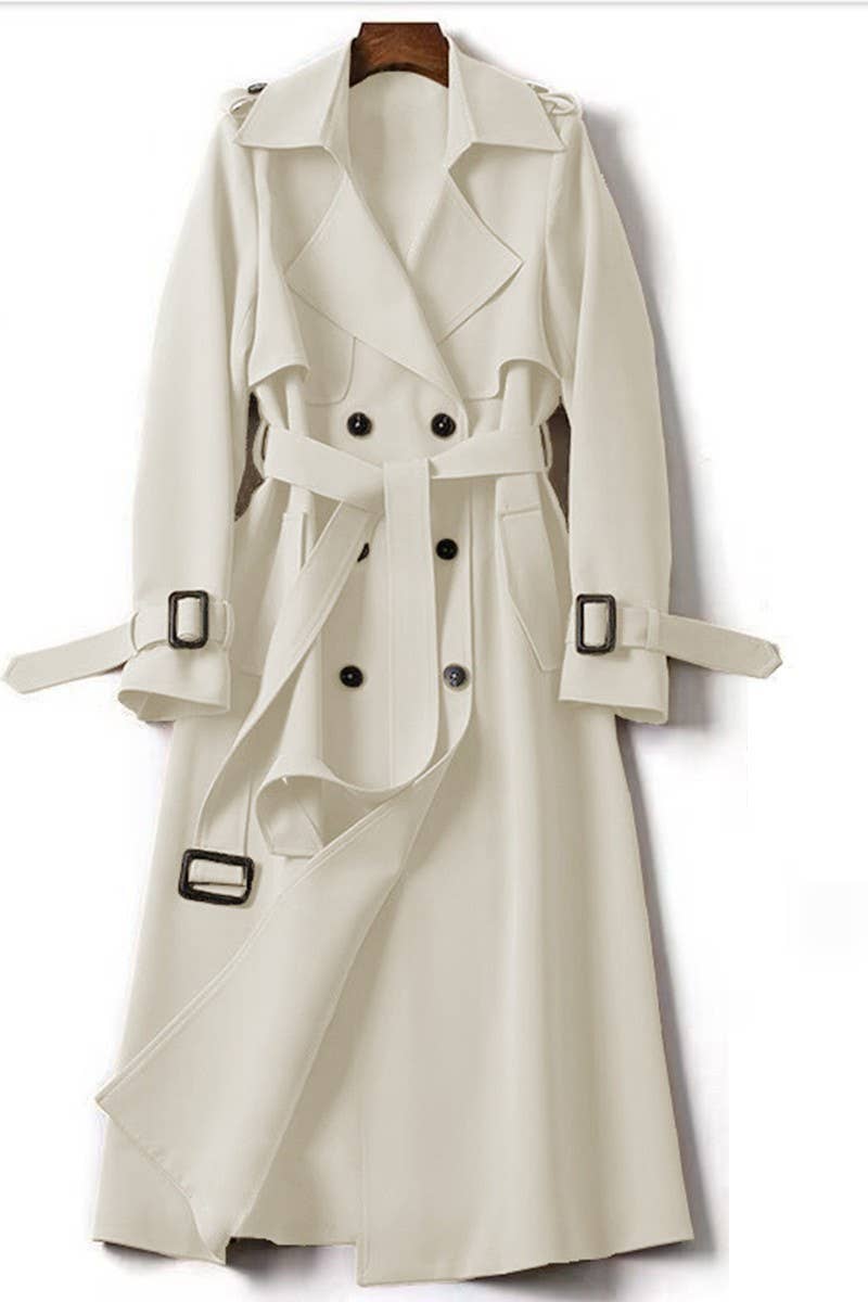CWOBL00214_SPRING ELEGANT COMMUTING BRITISH STYLE LONG COAT
