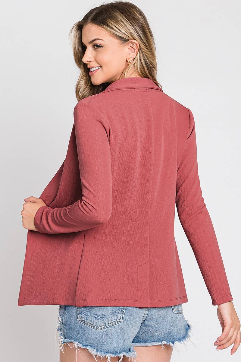 CWOBL093_LONG SLEEVE TAILORED WITH A DRAPED BLAZER