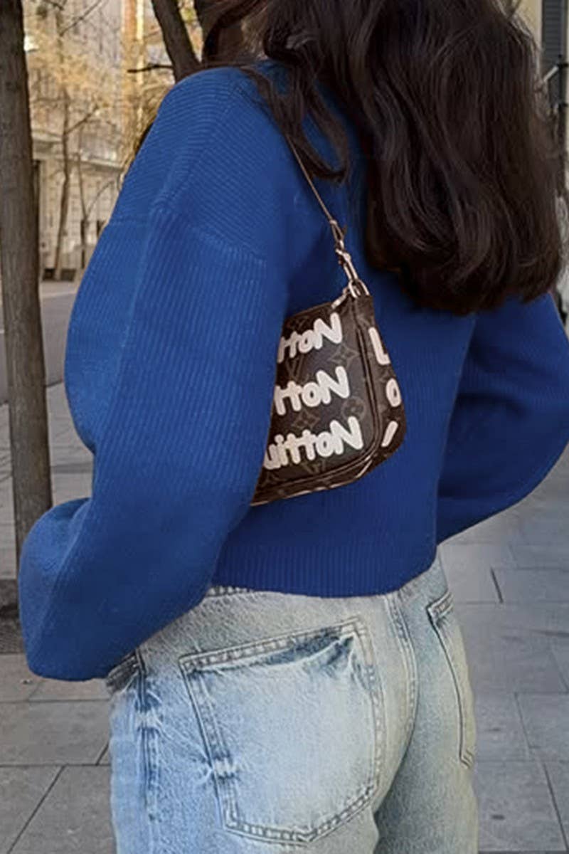 CWOCAL00777_SOLID COLOR BUTTON LONG SLEEVE KNITTED JACKET