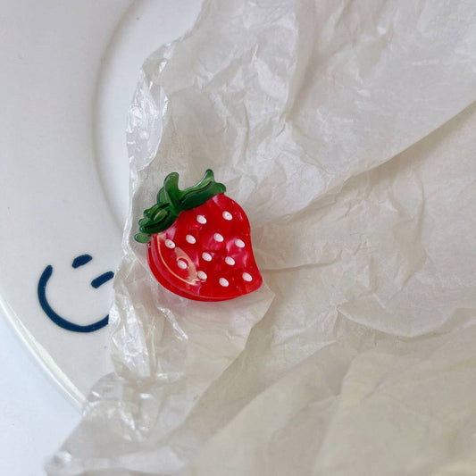 Mini Fruit Hair Claws, Strawberry & Lemon Clips_CWAHA1331