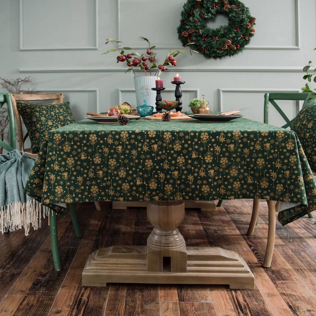 RECTANGULAR WIND CHIME HOT STAMPING TABLECLOTH_CWMM0970