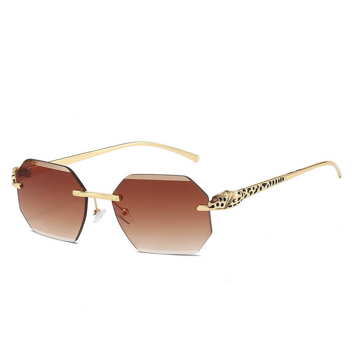 FRAMELESS POLYGONAL FASHION SUNGLASSES