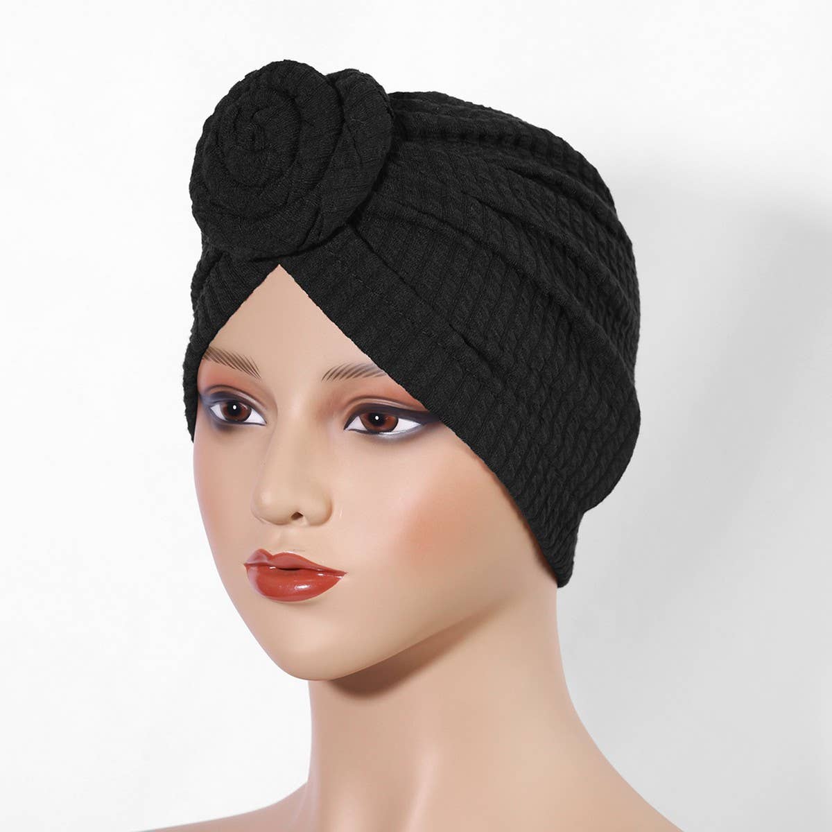 CLASSIC THICKENED ELASTIC FLORAL HEADSCARF