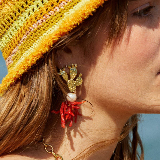 Fashionable Design Ocean Coral Earrings
