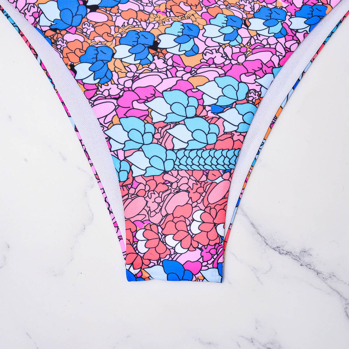 Women's Printed Bikini - Sexy Tie-Front Swimwear