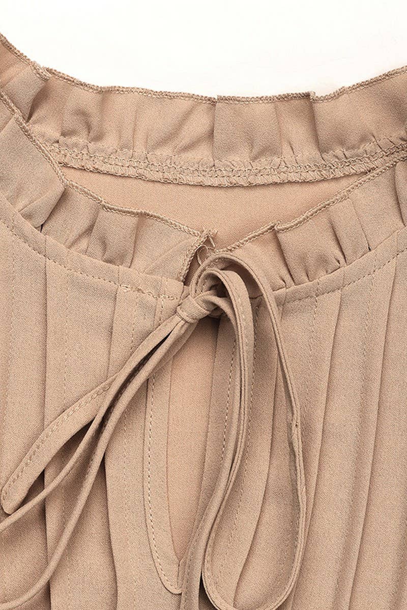 CWTBLL3704_AUTUMN SOLID COLOR CASUAL V-NECK TEMPERAMENT SHIR