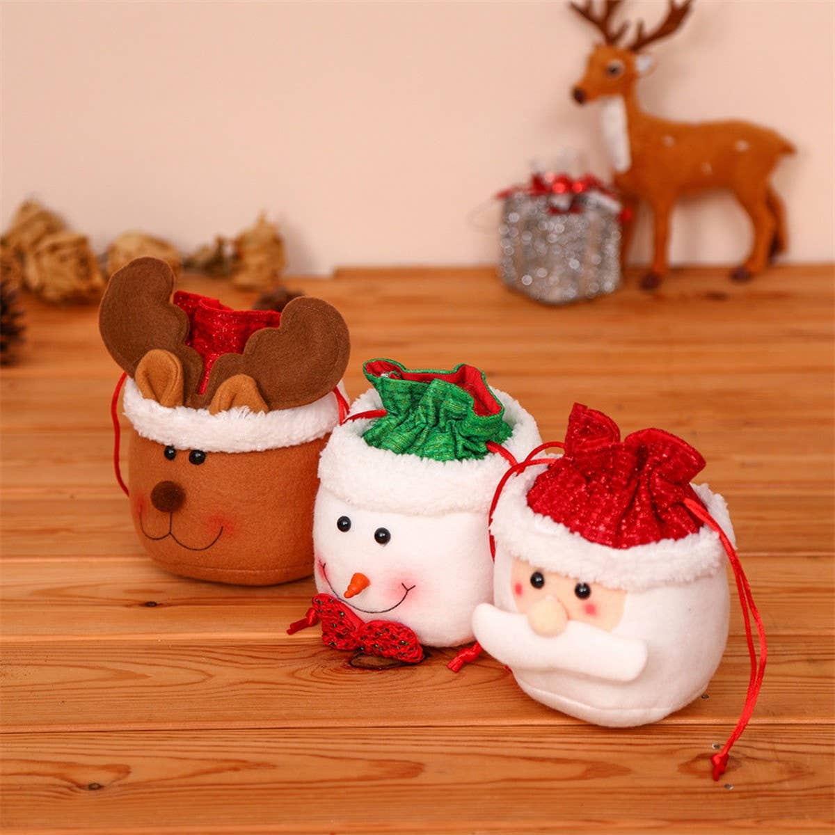 CHRISTMAS APPLE BAG SMALL GIFT TOTE BAG