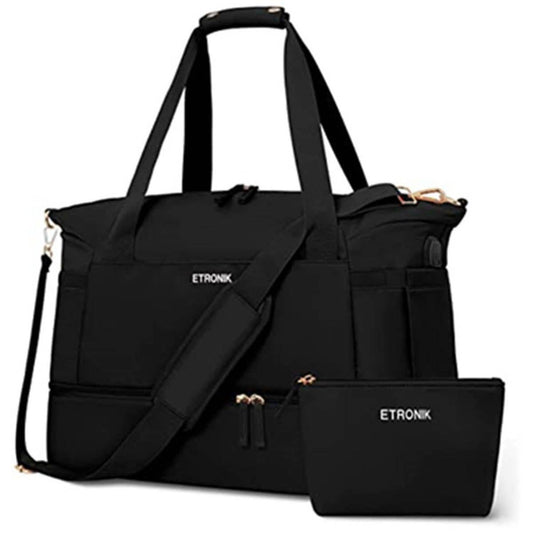 USB charging port fitness bag