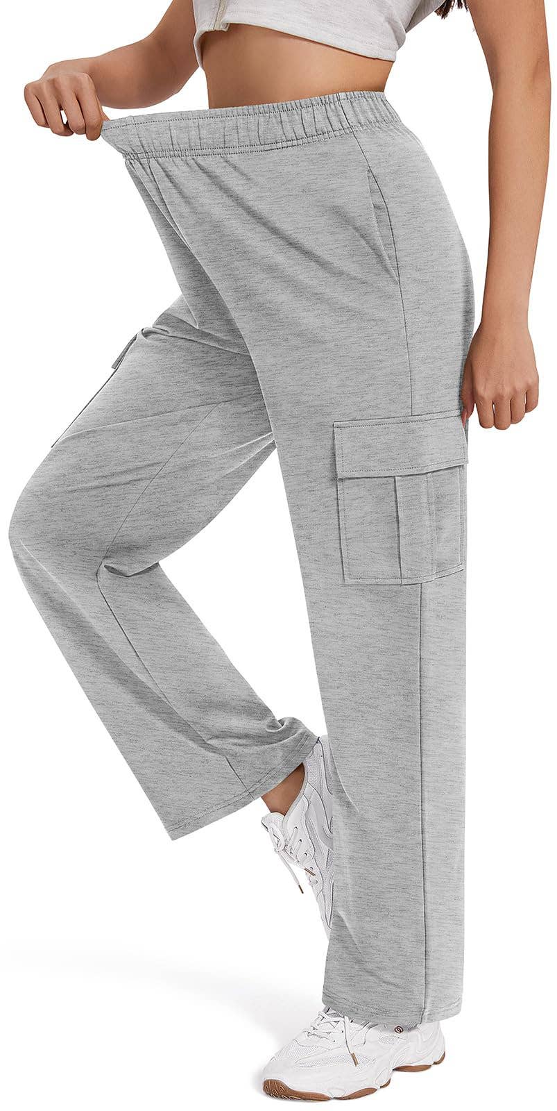 CASUAL JOGGING ELASTICATED WAIST WIDE LEG PANTS