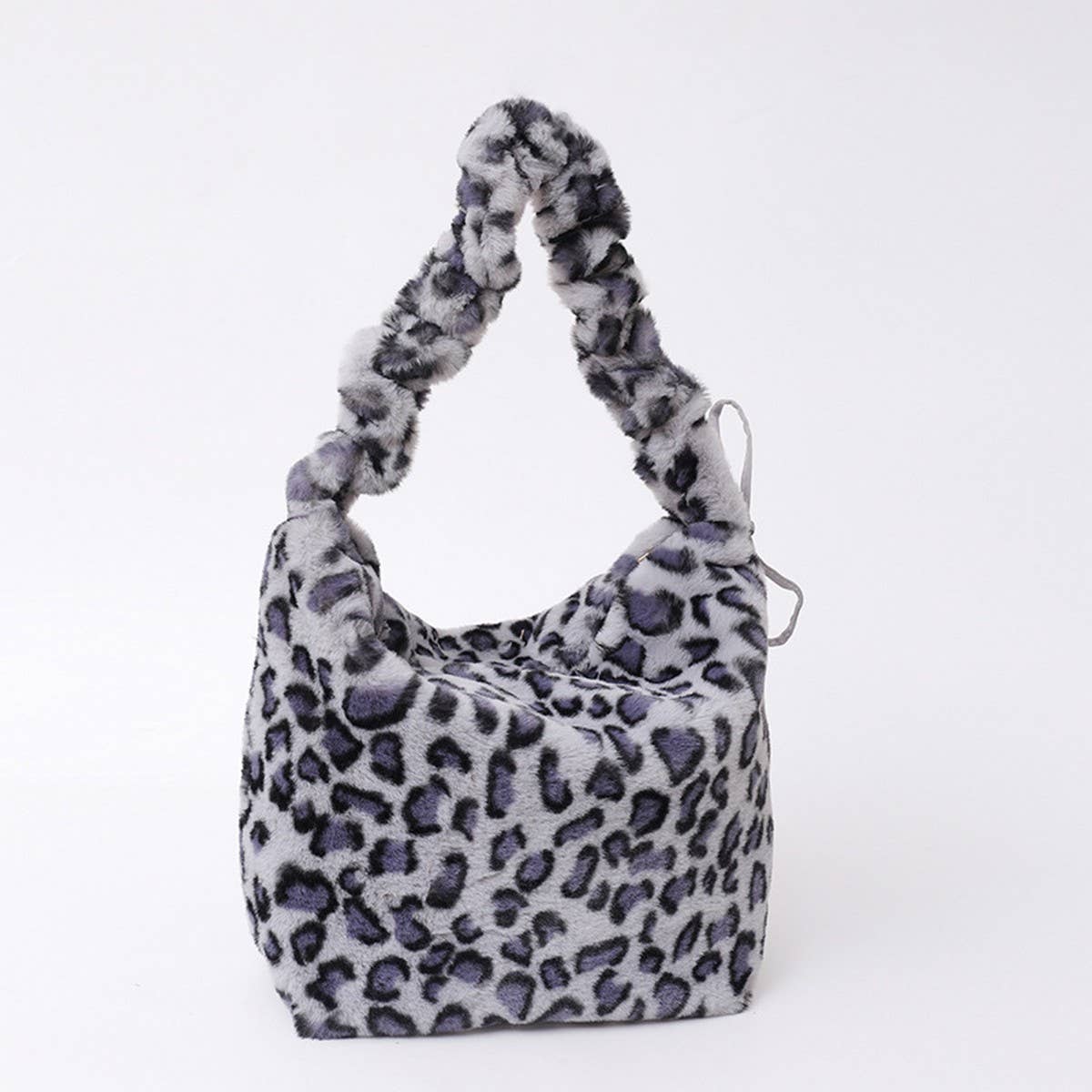 Plush Leopard Handbag Large Crossbody Bag_CUAB00600