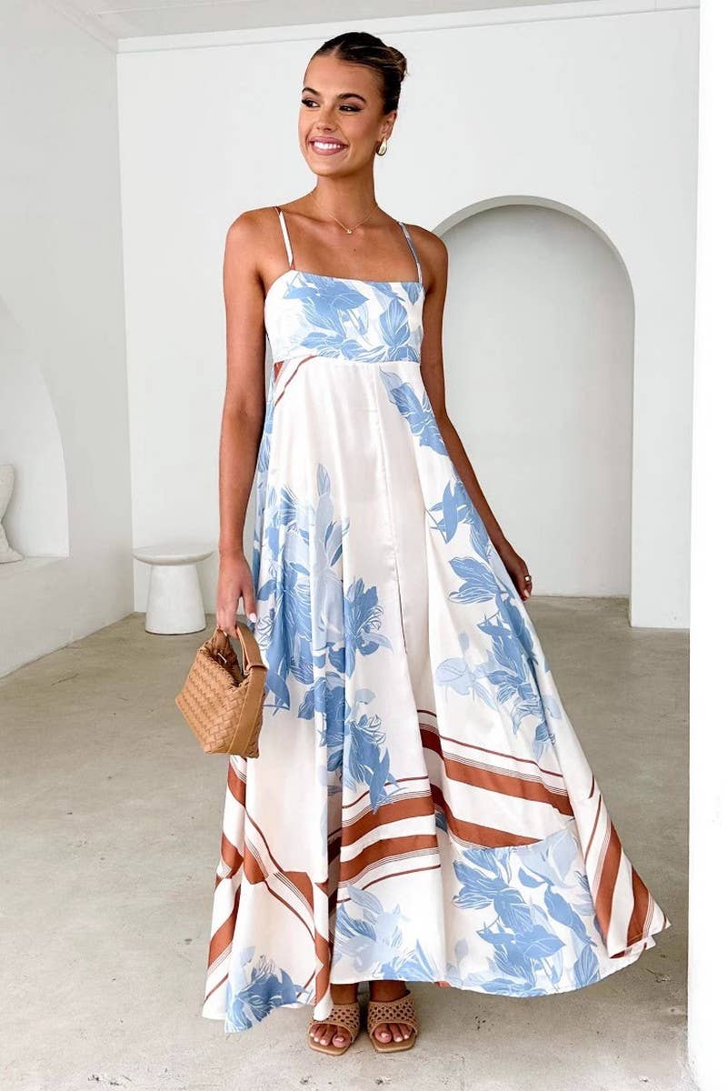 CWDMD5147_BACKLESS SPAGHETTI STRAP FLORAL MAXI DRESS