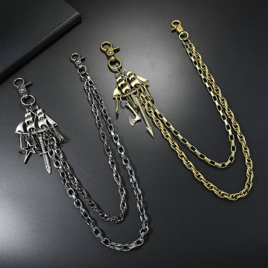 CREATIVE RETRO MULTI-LAYERED TROUSER CHAIN
