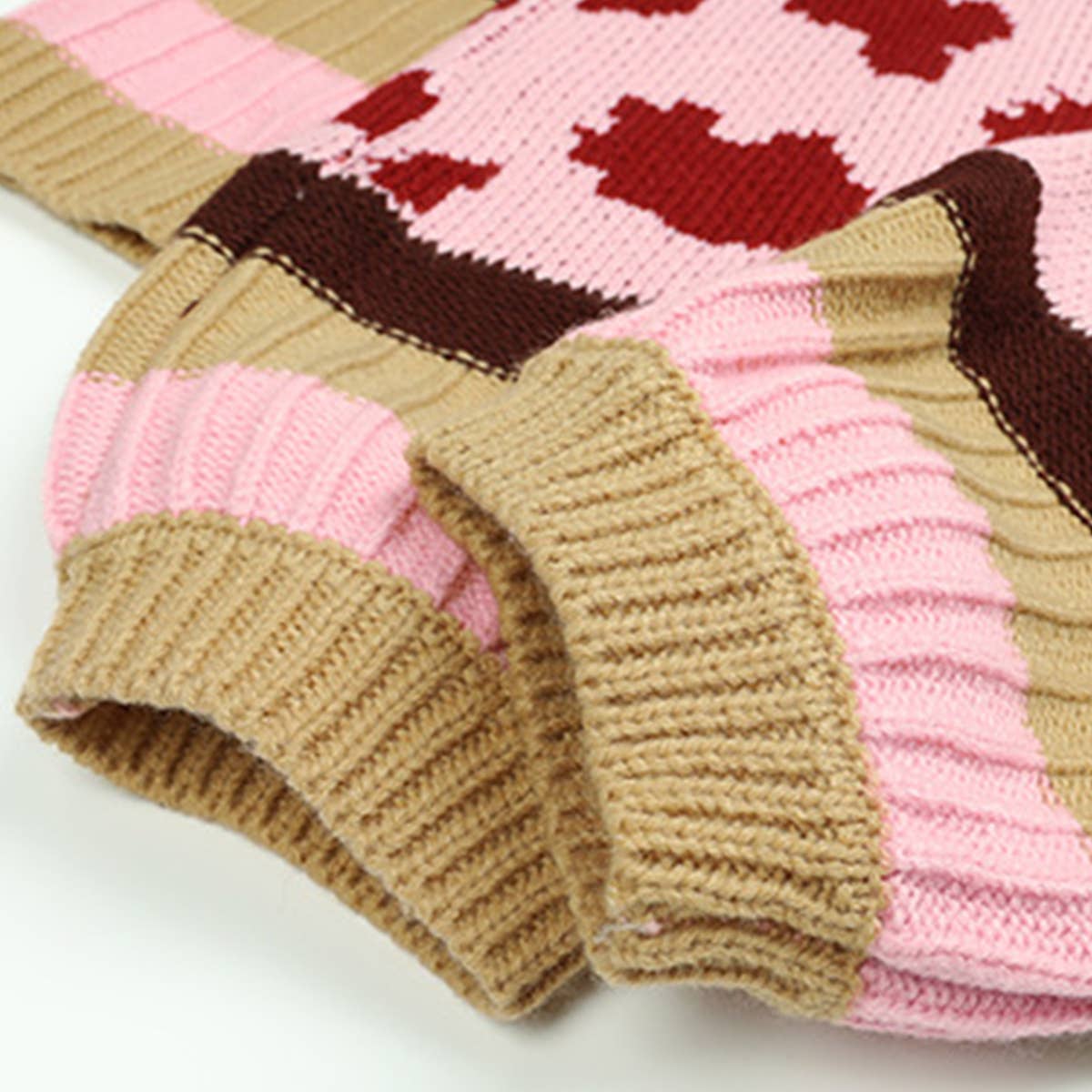 CREW-NECK LEOPARD JACQUARD SWEATER