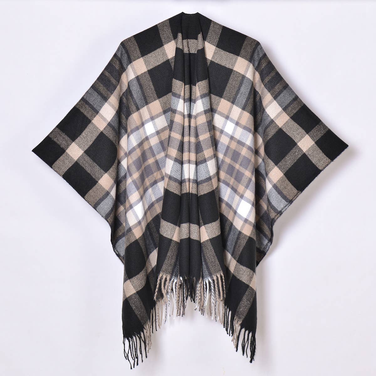 Reversible Plaid Faux Cashmere Scarf ? Winter Wrap