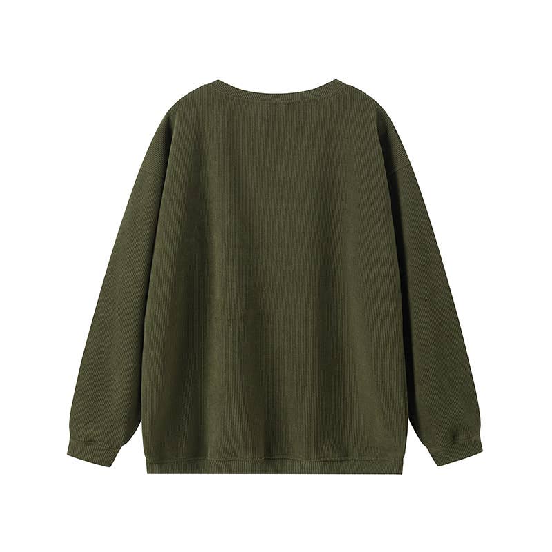 CASUAL DAILY SOLID COLOR ALL ROUND NECK HOODIE