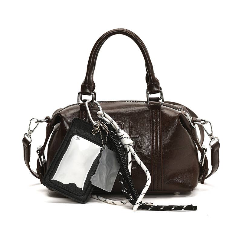 Retro portable Boston pillow bag