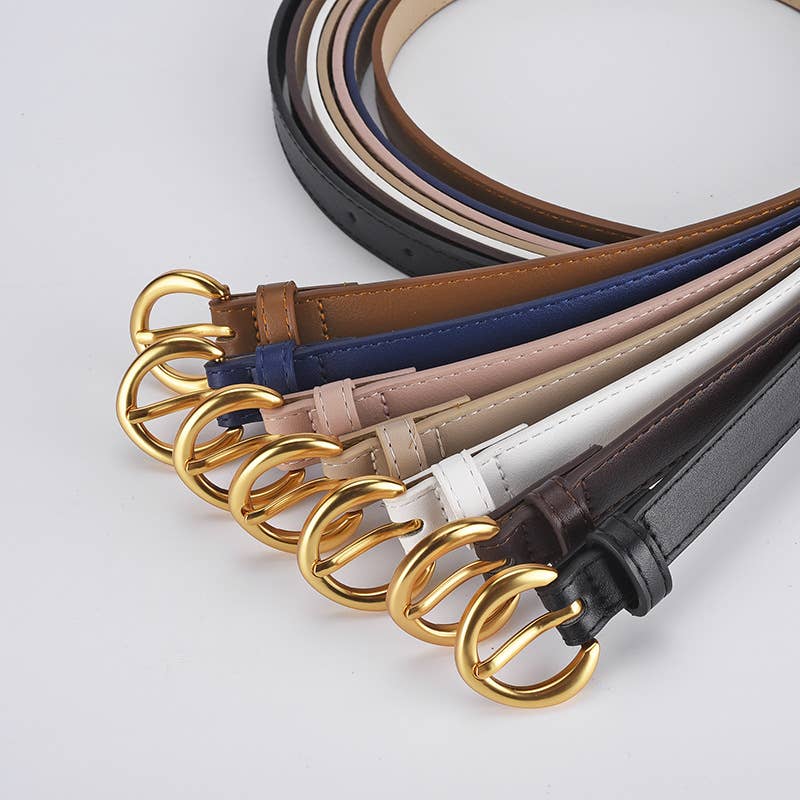 Alloy buckle belt everything simple fashion trend belt