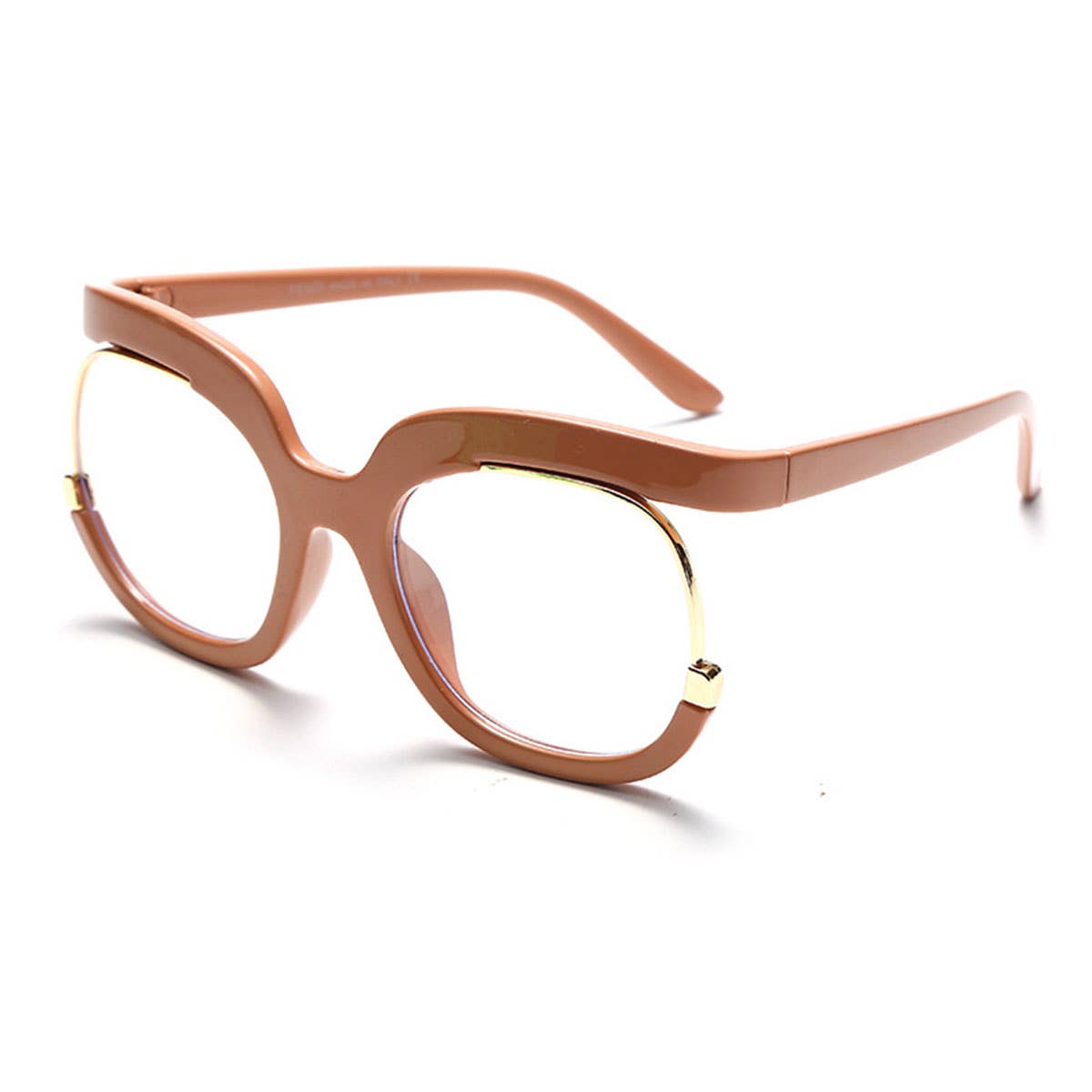 WOMEN ROUND-FRAMED GLASSES WITH LARGE FRAMES