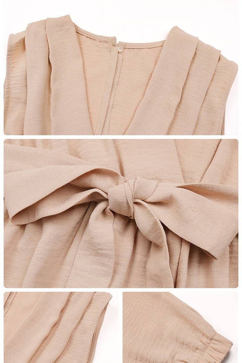 CWSJS0635_COMMUTING SLEEVELESS VEST JUMPSUIT