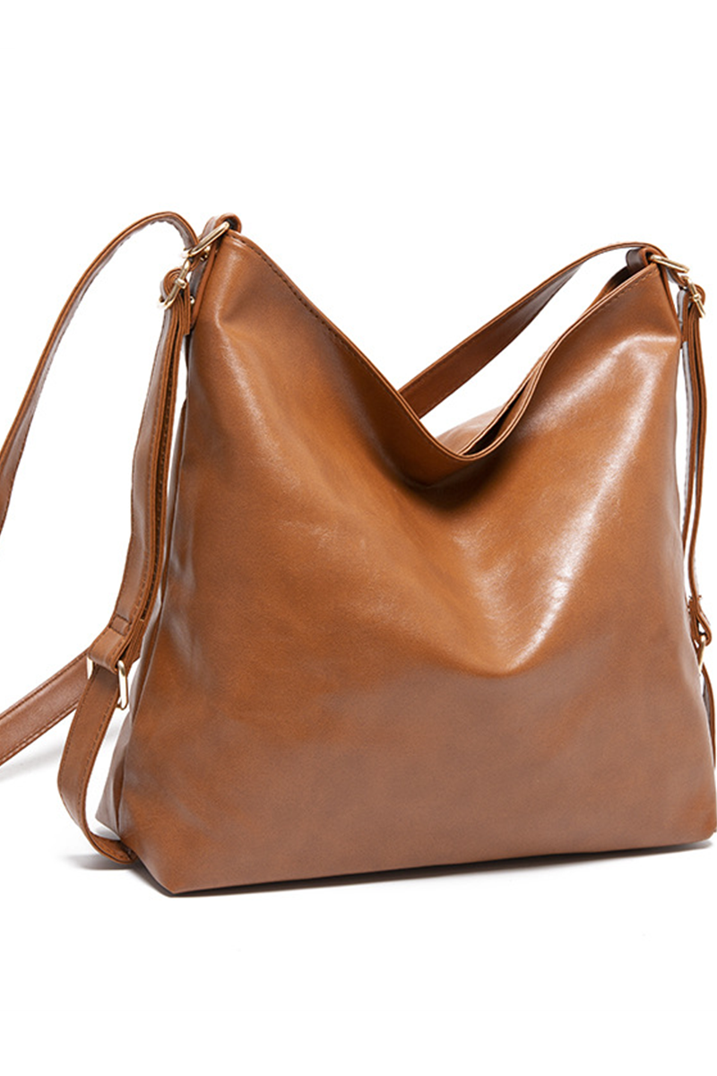 RETRO PU HANDBAG LEATHER BACKPACK FOR WOMEN_CWAB0563