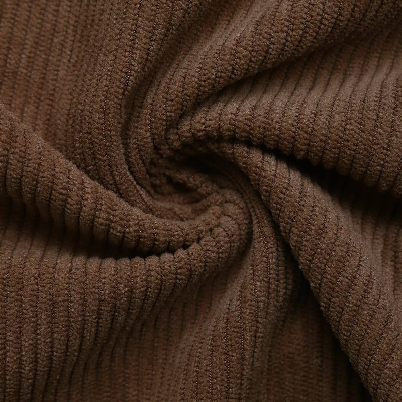 Elegant slit retro corduroy skirt