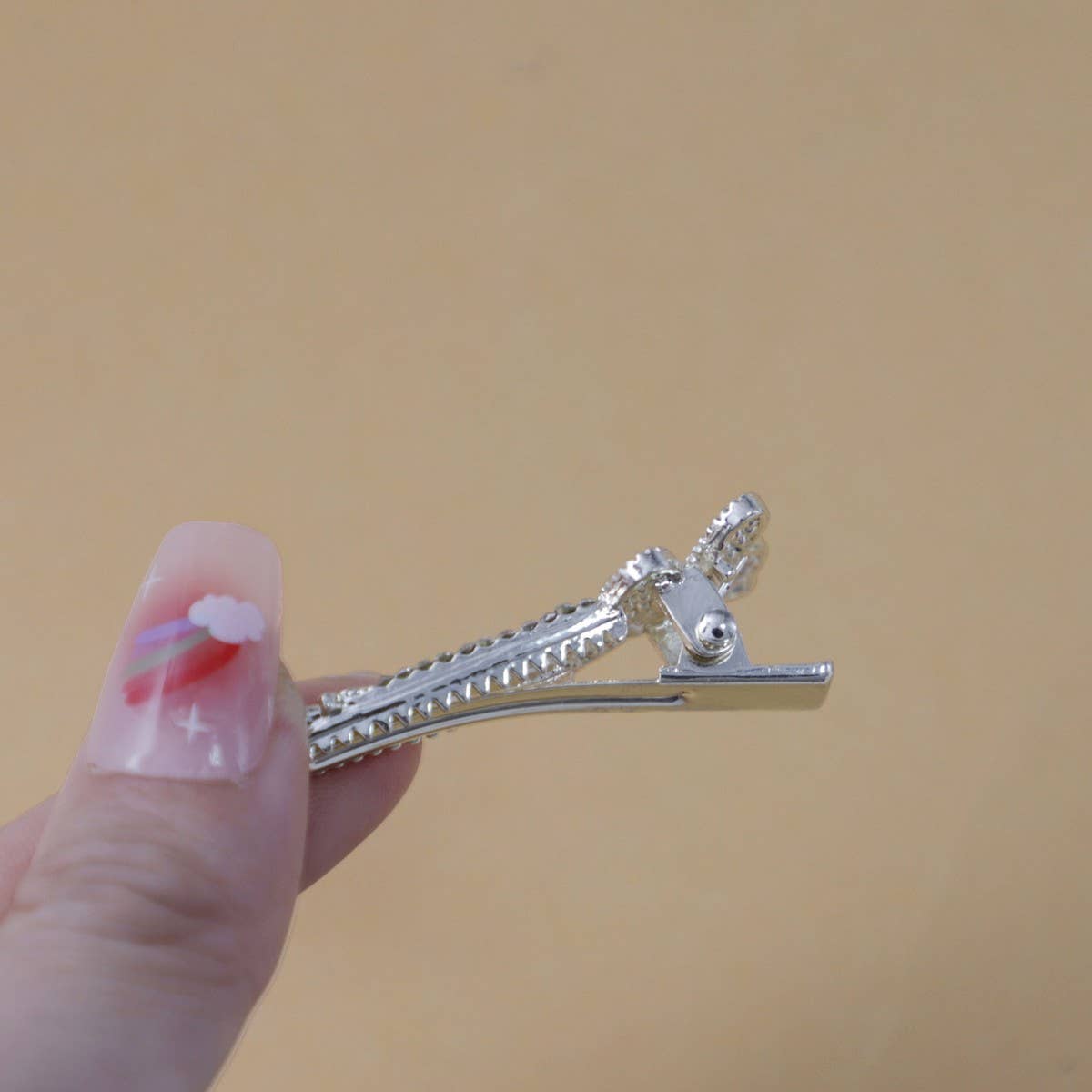 BUTTERFLY DIAMOND SIDE CLIP BANGS CLIP HAIRPIN_CWAHA4718