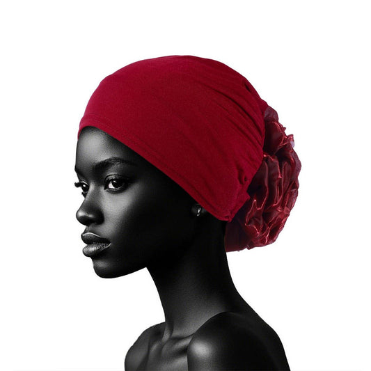 LADIES NEW STYLE HEADSCARF HAT WITH FLOWERS_CWASC2426