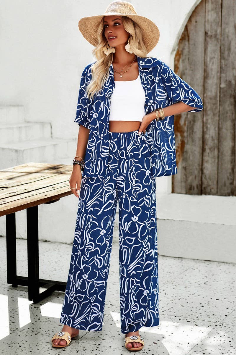 CWSS1073_SPRING AND SUMMER CASUAL COMFORT PRINTED SET