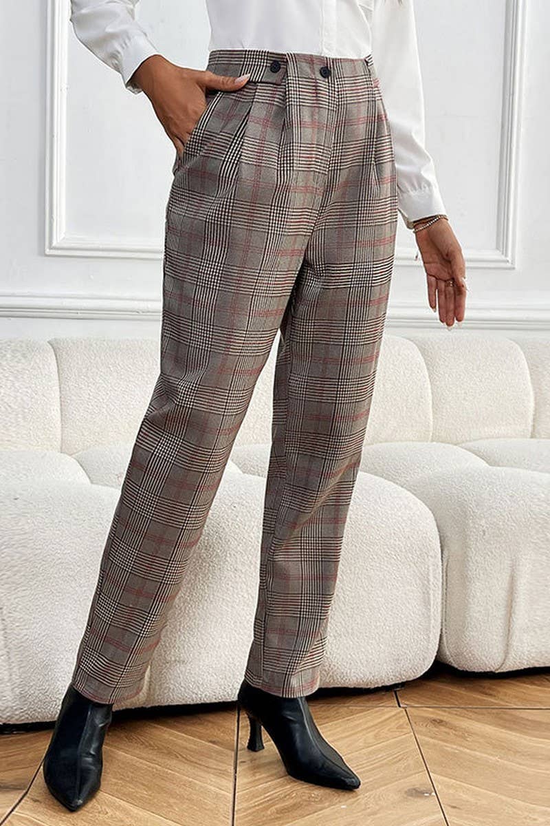 CWBLP1835_NEW SUMMER ELEGANT COMMUTER POCKET TROUSERS