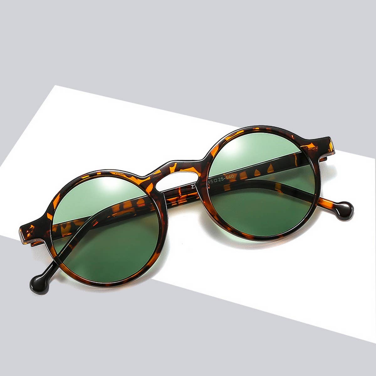ROUND FRAME TINTED LENS FASHION GLASSES UNISEX