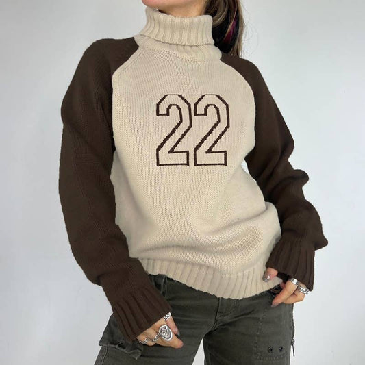 DIGITAL PATCHWORK TURTLENECK WITH ROTATOR SLEEVES