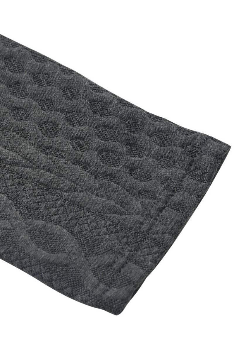 CWTBLL1221_TEXTURED LONG-SLEEVED SOLID COLOR SWEATSHIRT