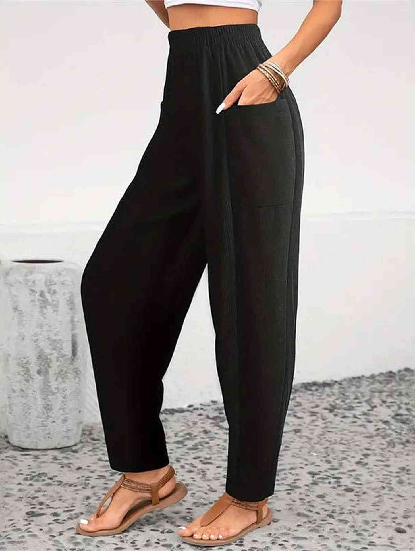 CORDUROY SLACKS WITH LARGE POCKETS_CWBLP0679