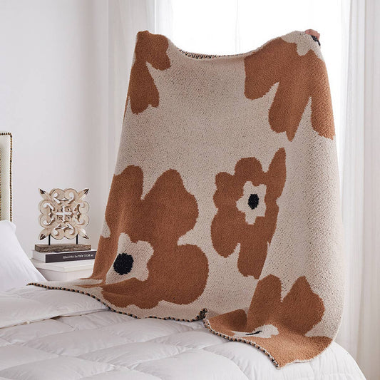 SUNFLOWER WARM BLANKET KNITTED BLANKET