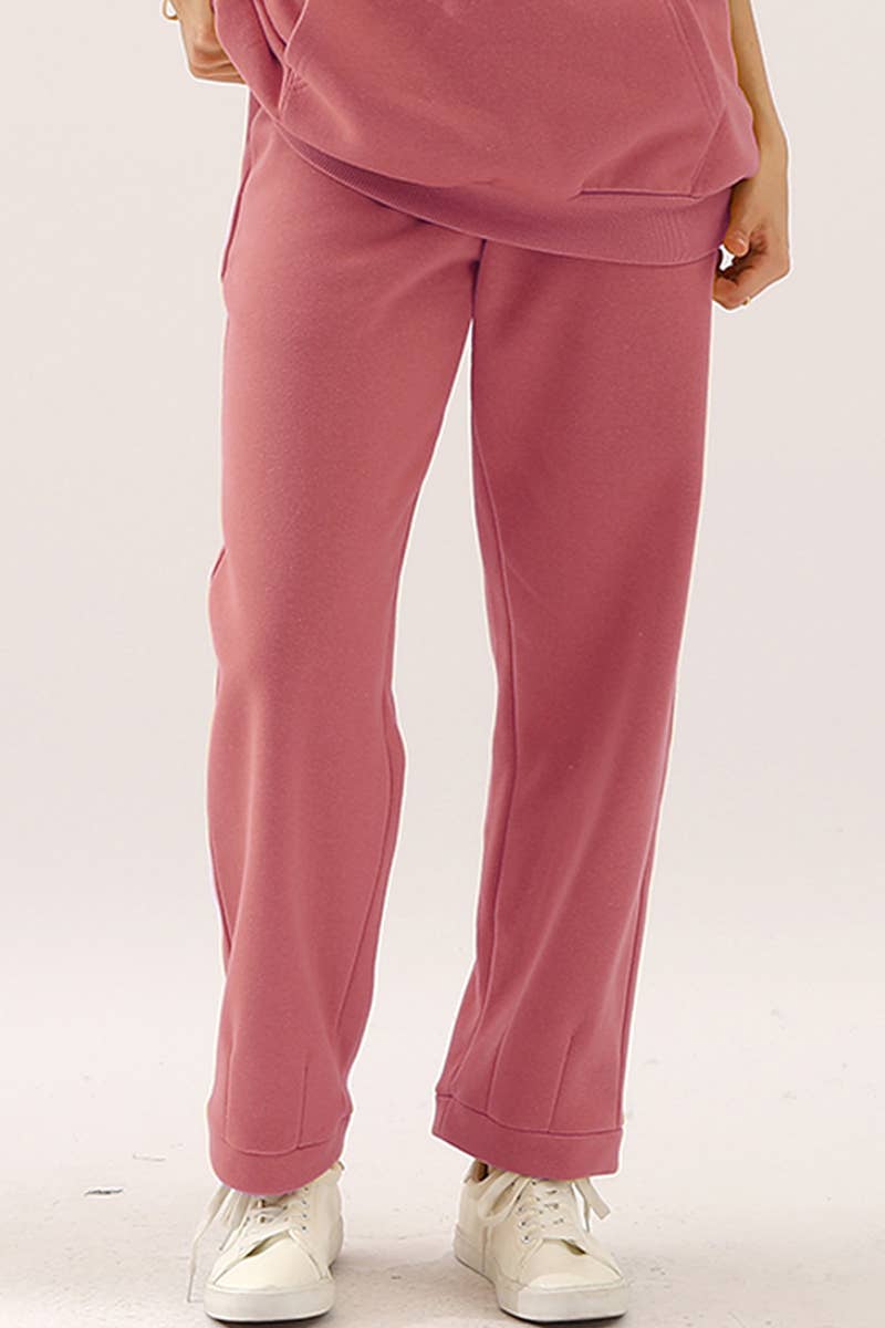 CWBLP268_HIGH WAISTED STRAIGHT WIDE LEG LONG SWEATPANTS