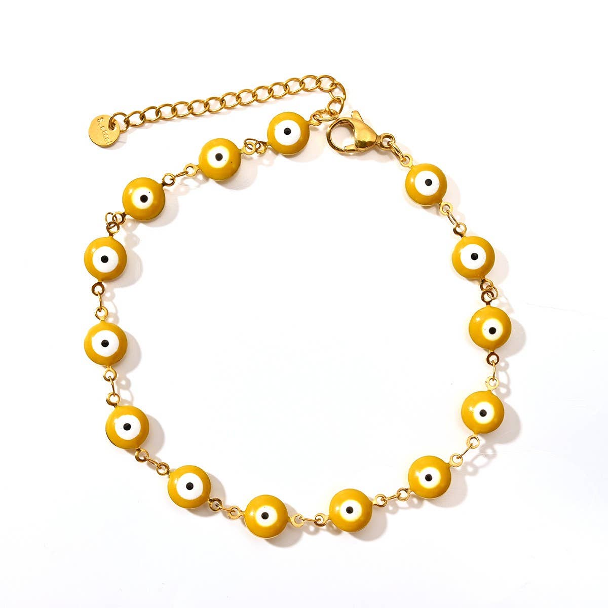 Classic 18K Stainless Steel Evil Eye Bracelet