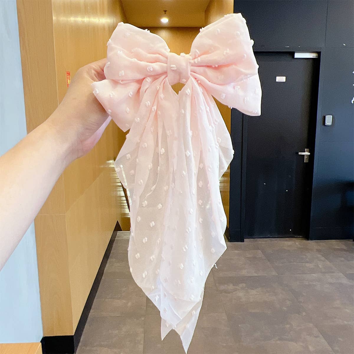 BIG BOW HEADBAND RIBBON HAIRPIN_CWAHA0855