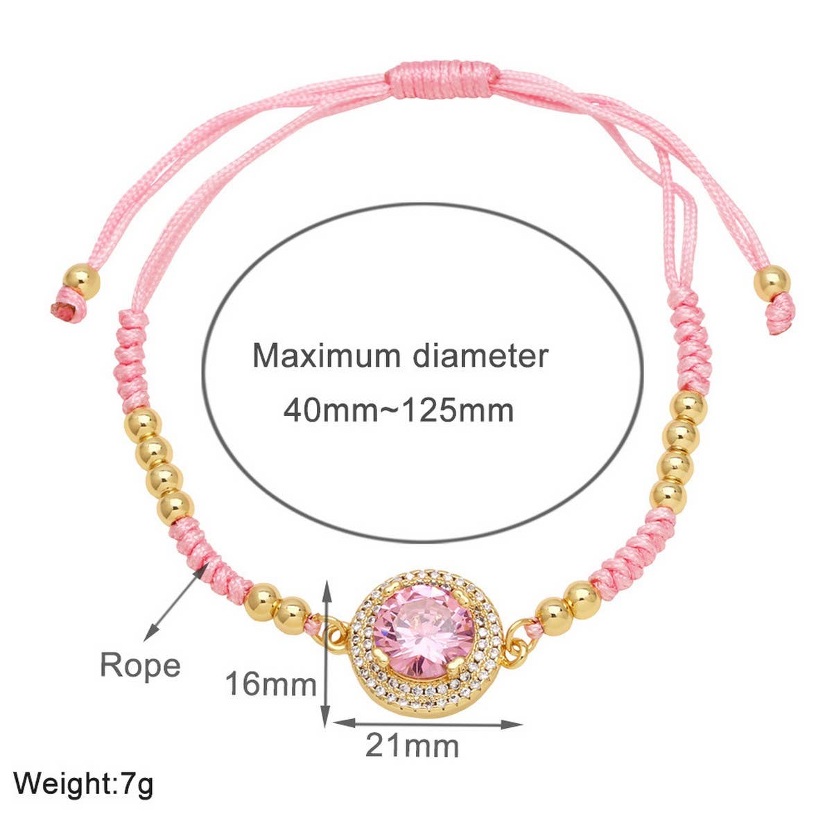 SET WITH COLORED ZIRCON BRACELET