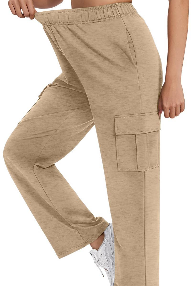 CWBMP0189_CARGO LOOSE SPORTS WIDE LEG POCKET PANTS