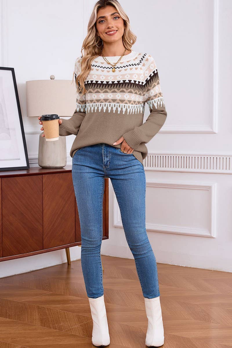 CWOSWL07302_LOOSE ZEBRA COLORBLOCK OFF-SHOULDER BATWING TOP