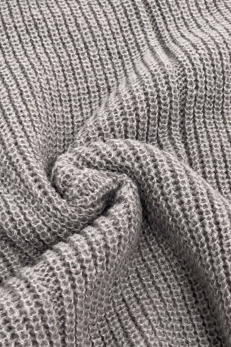 CWOSWL07632_LOOSE-FITTING DISTRESSED RAW-EDGE KNIT TOP