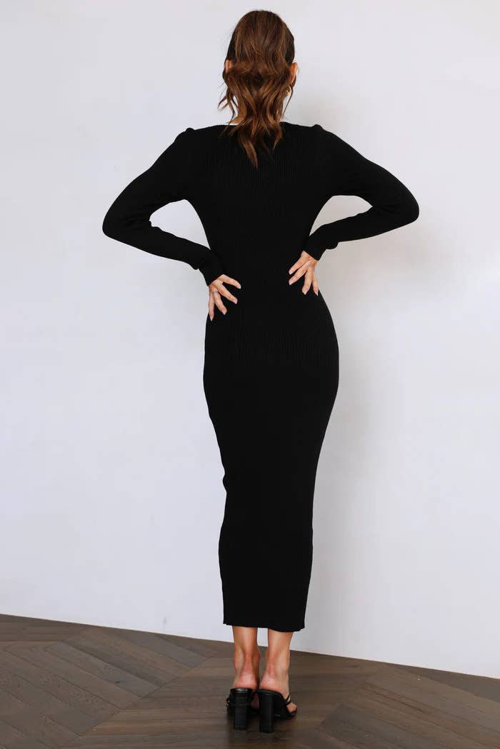 DIAGONAL NECKLINE MIDRIFF STYLE WRAP HIP DRESS