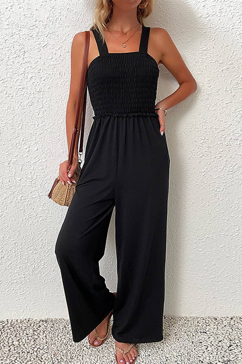 CWSJS0615_LOOSE WIDE-LEG JUMPSUIT WITH SUSPENDERS JUMPSUIT