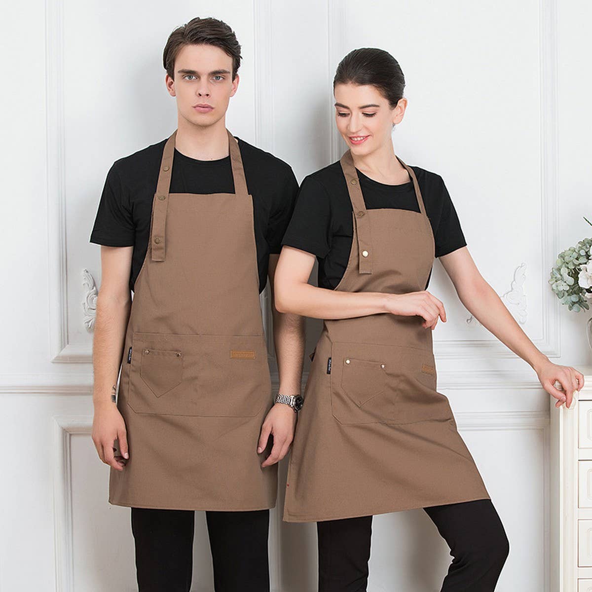 CWMM1813_Solid Color Pocket Working Home Apron