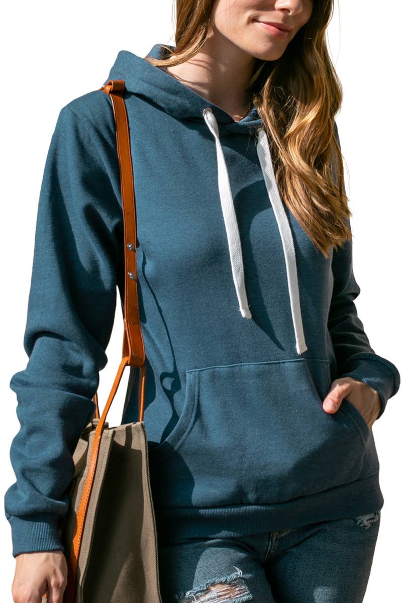 AWOHOL193_Basic Lightweight Pullover Hoodie