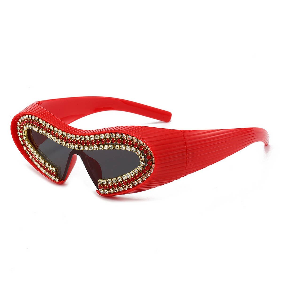 FUTURISTIC SMALL FRAME ONE-PIECE SUNGLASSES