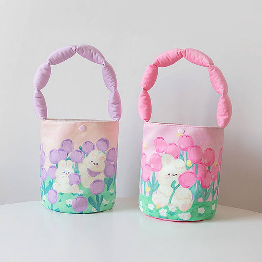 Cute Padded Bucket Bag ? Summer Student Style_CWAB5605