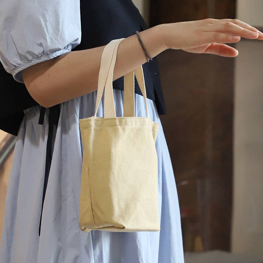 Monochrome simple canvas coffee cloth bag
