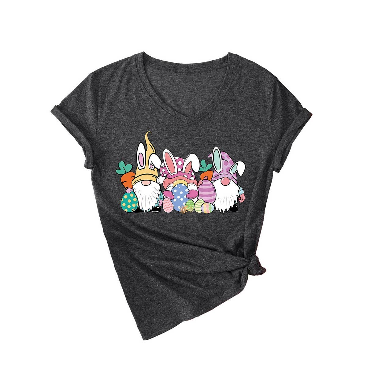 EASTER CUTE DWARF FASHION PRINT SHORT SLEEVE TEES_CWTTS0786