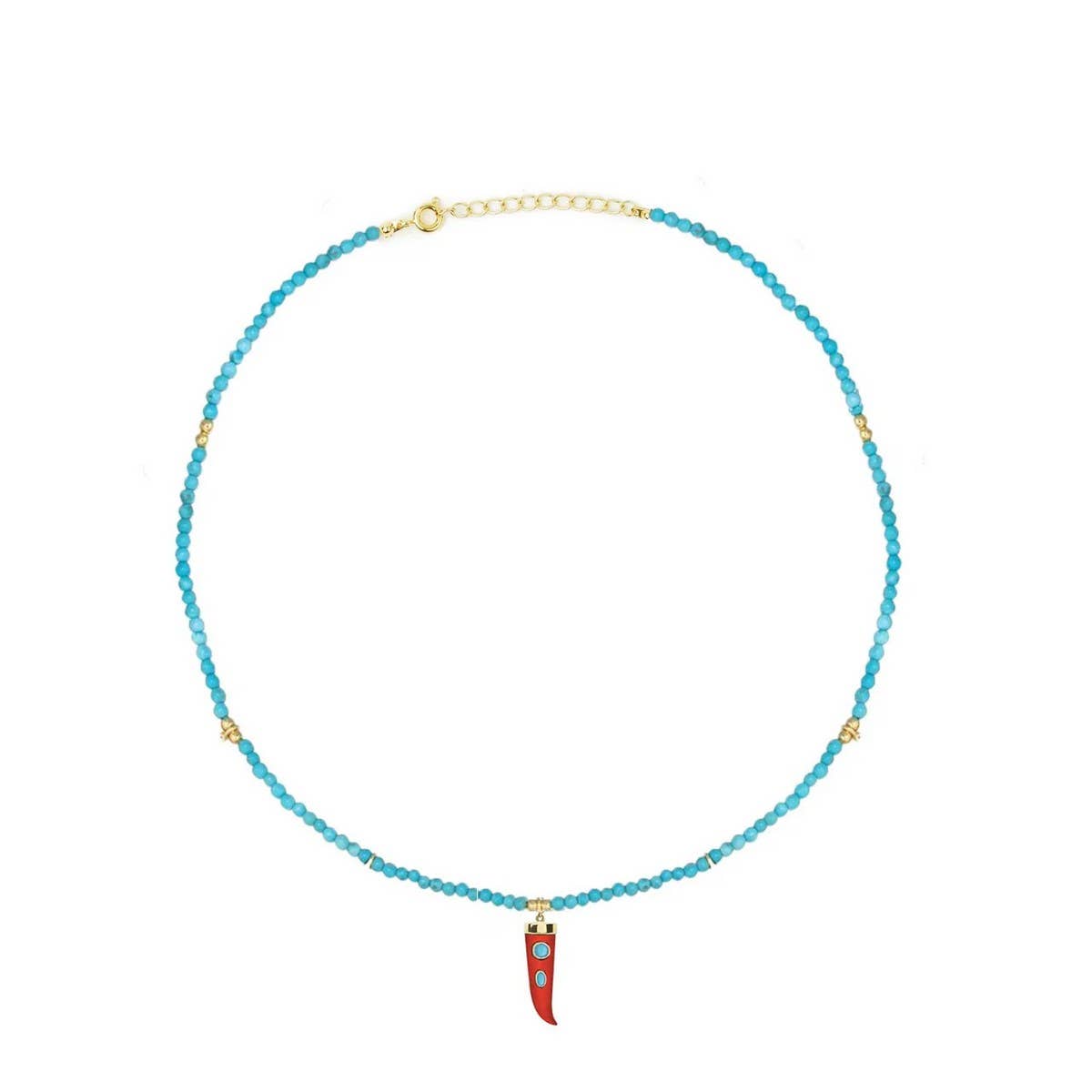 Colorful Chili Pearl Bead Necklace ? Retro Chic